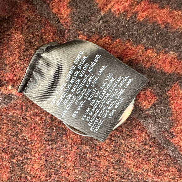 Anthropologie Moth Brown Chevron Sweater Coat - Picture 4 of 8